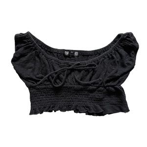 Billabong Tie Crop Top Black Size‎ S